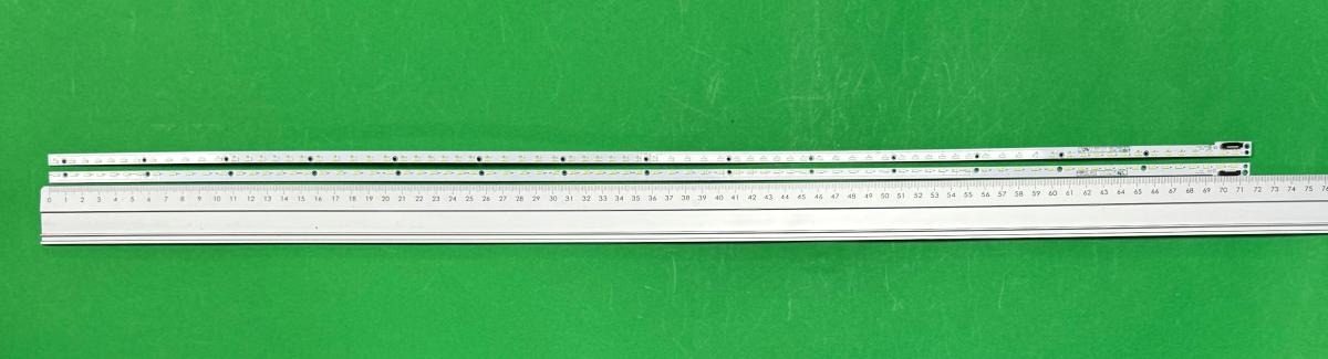 Led backlight strip for tv PANASONIC 65" set 22pcs , 1pcs X 6202B000C8200 & 1pcs X 6202B000C9200 , 80LED, 716MM , 3V ,